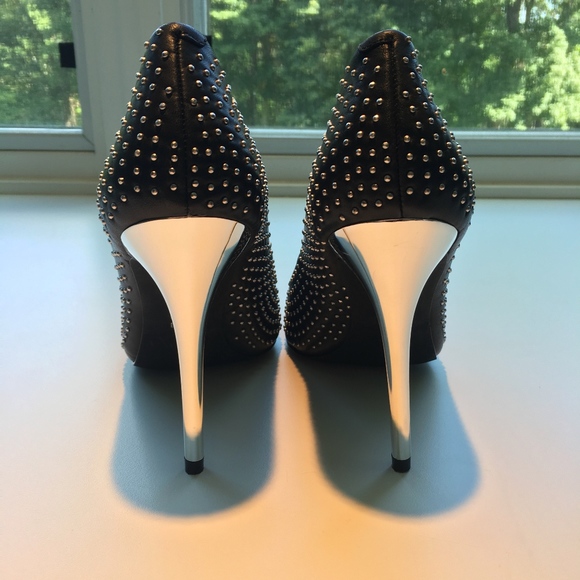 Supertrash Pia Studded Heeled Court Shoes - Picture 5 of 8